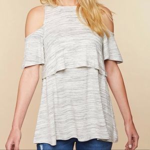 Motherhood Maternity 🤱 cold shoulder nursing top
